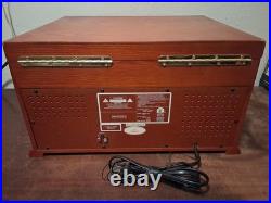 Crosley CR2405E-PA Record Player Turntable CD Recorder AM/FM Radio Cassette Tape