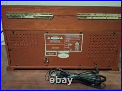 Crosley CR2405E-PA Record Player Turntable CD Recorder AM/FM Radio Cassette Tape