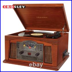 Crosley CR42D-PA Lancaster Entertainment Center Bluetooth Record Player Paprika