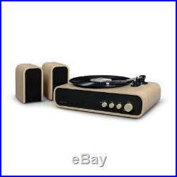 Crosley CR6035A-NA GIG Bluetooth Record Player Turntable Natural with Speakers