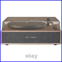 Crosley CR6046A-WAGL Stave 2-Speed Bluetooth Record Player Walnut/Gold