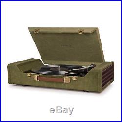 Crosley CR6232A-GR Nomad Portable USB Turntable Vinyl Record Player GREEN