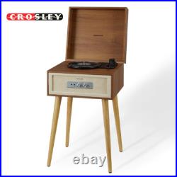 Crosley CR6235A-NA Rohe 3-Speed Bluetooth Record Player Natural with Stand
