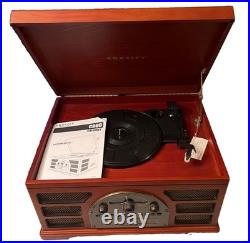 Crosley CR66 Turntable Record Cassette Cd Player And Radio Great Combination