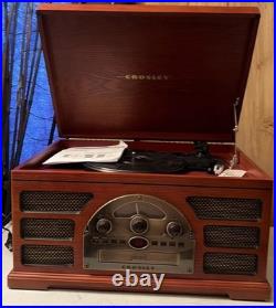 Crosley CR66 Turntable Record Cassette Cd Player And Radio Great Combination Crosley CR66 Turntable Record Cassette Cd Player And Radio Great Combination