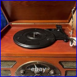 Crosley CR66 Turntable Record Cassette Cd Player And Radio Great Combination