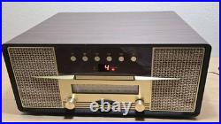 Crosley CR7016A-MA Rhapsody Entertainment Center 3-Speed Record Player Mahogany