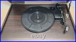 Crosley CR7016A-MA Rhapsody Entertainment Center 3-Speed Record Player Mahogany