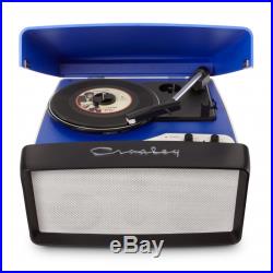 Crosley Collegiate Retro Vinyl Record Player Turntable Blue