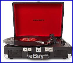 Crosley Cruiser Portable 3 Speed Turntable Record Player Black Vinyl NEW