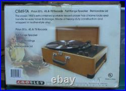 Crosley Portable 1950's Record Player CR49-TA
