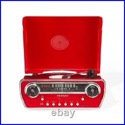 Crosley Powell 7-In-1 Bluetooth and Vinyl Record Player with AM/FM Radio CR6047A
