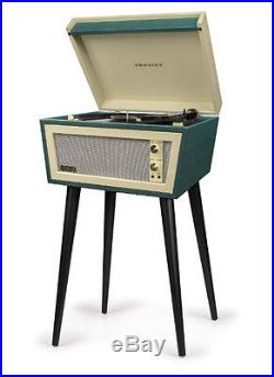 Crosley STERLING CR6231D-GR 2 Speed Turntable Record Player GREEN/CREAM with Stand