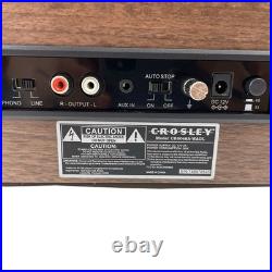 Crosley Stave CR6046A-WAGL 2-Speed Bluetooth Turntable Walnut Record Player
