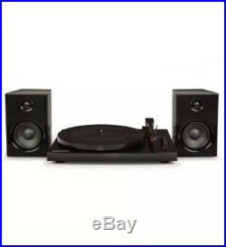Crosley T100 2-Speed Bluetooth Turntable System with Stereo Speakers, Black