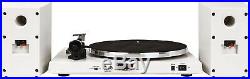 Crosley T150A-WH T150 2 Speed Bluetooth Record Player Turntable withSpeakers White