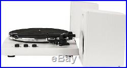Crosley T150A-WH T150 2 Speed Bluetooth Record Player Turntable withSpeakers White