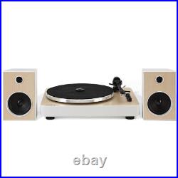 Crosley T170A-WH 2-Speed Shelf System Bluetooth Record Player with Speakers