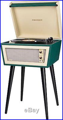 Crosley Turntables Record Player Sterling Portable Turntable With Aux-In Green