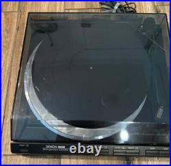 DENON DP-7F DIRECT DRIVE FULLY AUTOMATIC SYSTEM TURNTABLE Tested NICE