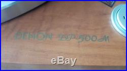 DENON analog record player wood grain DP-500M US SELLER FAST SHIPPING PRISTINE