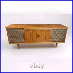 Delmonica Stereo Console Record Player Solid State Mid Century Vintage