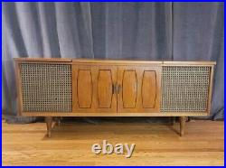 Delmonica Stereo Console Record Player Solid State Mid Century Vintage