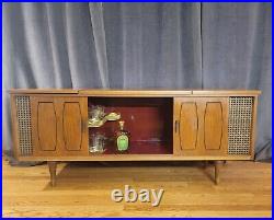 Delmonica Stereo Console Record Player Solid State Mid Century Vintage