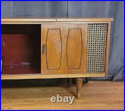 Delmonica Stereo Console Record Player Solid State Mid Century Vintage