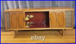 Delmonica Stereo Console Record Player Solid State Mid Century Vintage