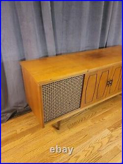 Delmonica Stereo Console Record Player Solid State Mid Century Vintage