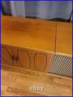 Delmonica Stereo Console Record Player Solid State Mid Century Vintage