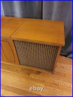 Delmonica Stereo Console Record Player Solid State Mid Century Vintage