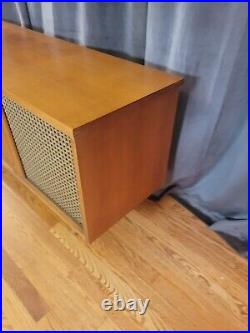 Delmonica Stereo Console Record Player Solid State Mid Century Vintage