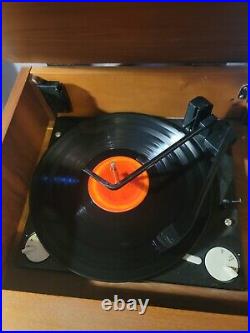 Delmonica Stereo Console Record Player Solid State Mid Century Vintage