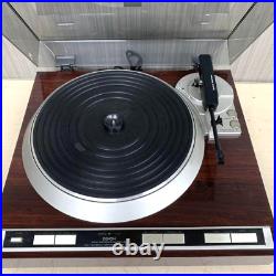 Denon DP-37F Fully Automatic Turntable Record Player Brown Tested Excellent