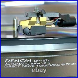Denon DP-57L Record Player Direct Drive Turntabl