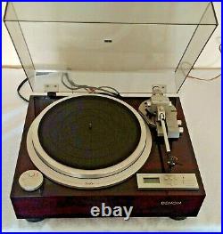 Denon DP-59L Record Player Turntable Direct Drive Auto Lift Dust Lid Power Parts