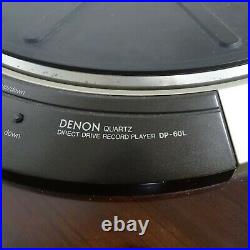 Denon Quartz Direct Drive Record Player Dp-60l