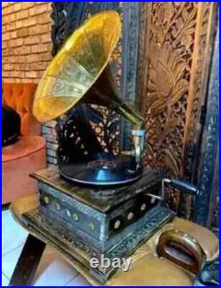 Description Vintage Gramophone Player Old Phonograph Recorder Player Vinyl Reco Description Vintage Gramophone Player Old Phonograph Recorder Player Vinyl Reco