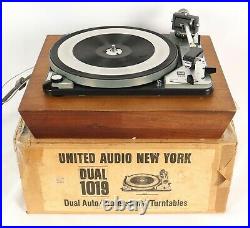 Dual 1019 Record Player Turntable Shure Super-Track with Original Box