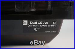 Dual 721 Plattenspieler CS721 Turntable Record Player Electronic Direct Drive