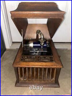 Early 1900s Vintage Edison Amberola Phonograph Cylinder Record Player