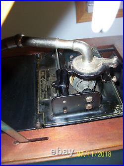 Edison Amberola BV 1 Mahogany Cylinder record player working 1913 1914