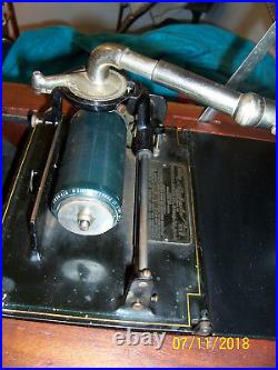 Edison Amberola BV 1 Mahogany Cylinder record player working 1913 1914