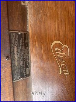 Edison Amberola No. 75 Antique Phonograph Cylinder Record Player