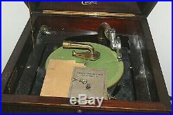 Edison C19 C 19 Crank Style Phonograph Record Player Diamond Disc Key Manual
