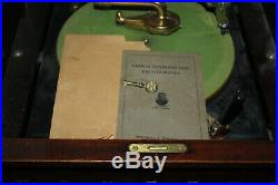Edison C19 C 19 Crank Style Phonograph Record Player Diamond Disc Key Manual