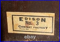 Edison Diamond Disc Phonograph Model C-250 c1914 Record Player Cabinet Wind Up
