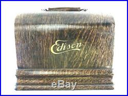 Edison GEM 2/4 Min Maroon Model D Phonograph Cylinder Record Player